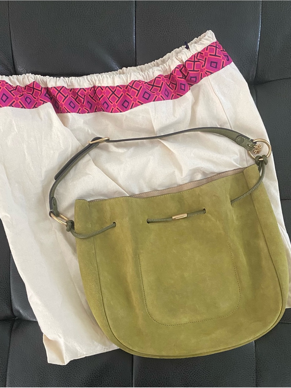 Tory Burch suede bag